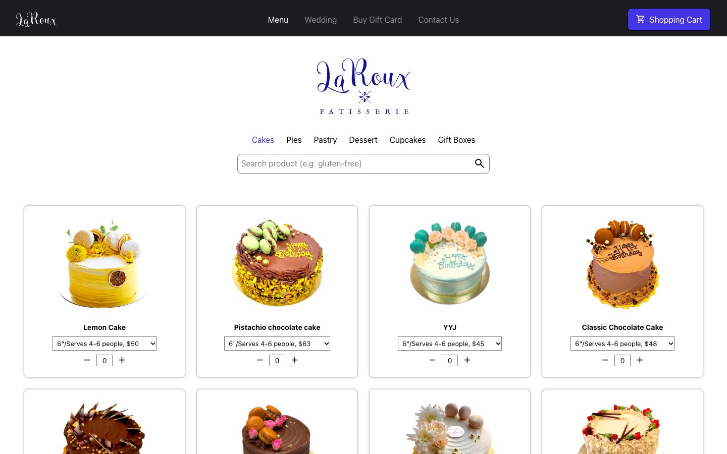 The current homepage